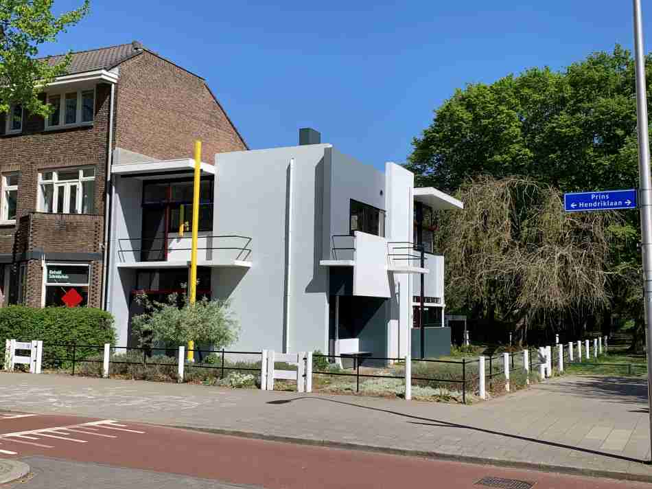 The Rietveld-Schröder House in Utrecht is a World Heritage Site in The Netherlands