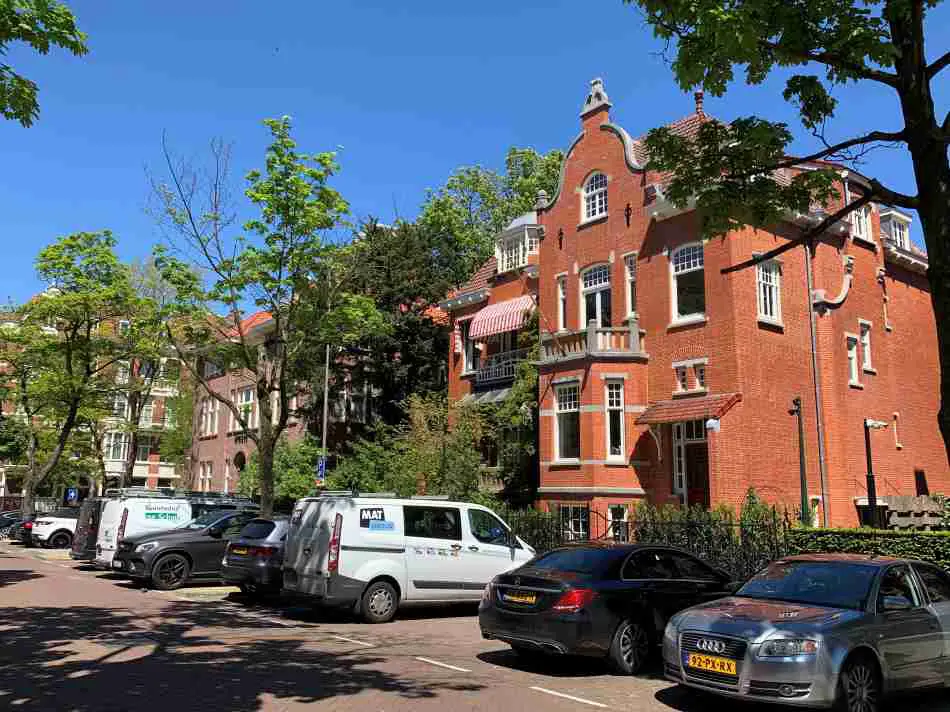 Houses in Museumkwartier, a stately neighborhood in Amsterdam