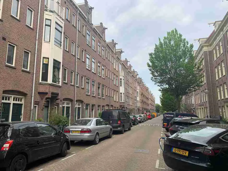 A street in the Indische Buurt in Amsterdam