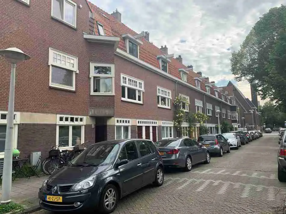 A street with houses in Watergraafsmeer, one of the more affordable neighborhoods in Amsterdam