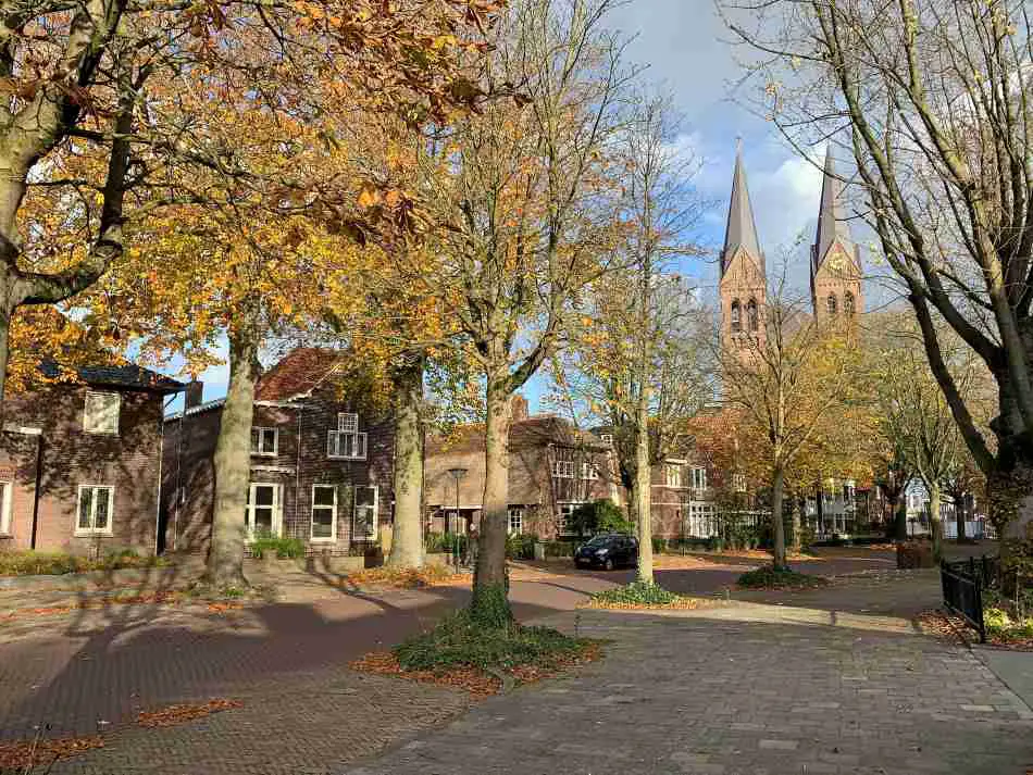 The Stationsstraat in Geldrop, a village near Eindhoven