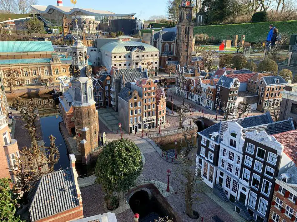 The miniature town Madurodam in The Hague is a popular tourist attraction