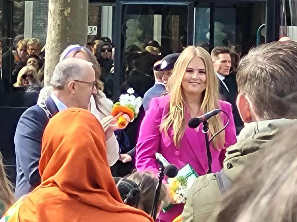 Our Princess of Orange, Amalia, visiting Rotterdam on Kingsday 2023