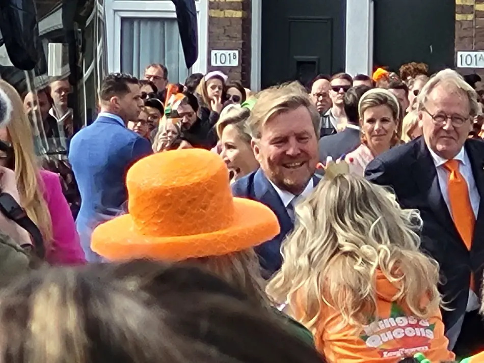 Why do the Dutch wear orange? Our Dutch King, Willem-Alexander, visiting Rotterdam on Kingsday 2023