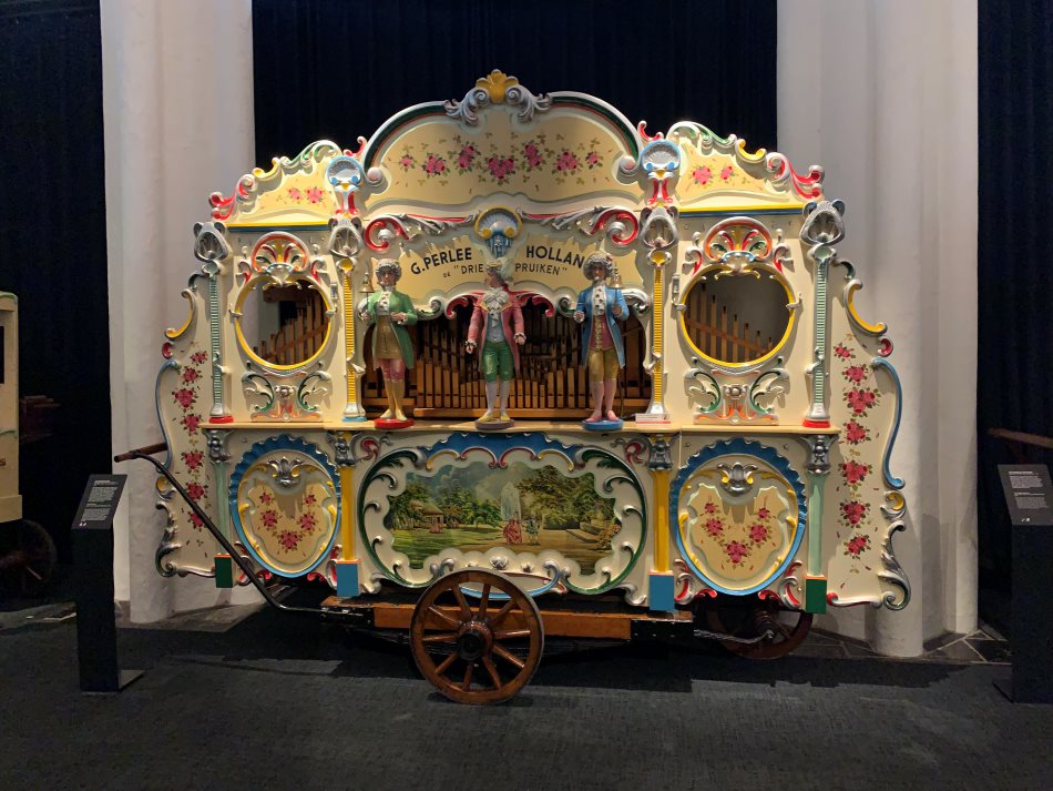 a barrel organ in the Speelklok Museum in Utrecht, The Netherlands