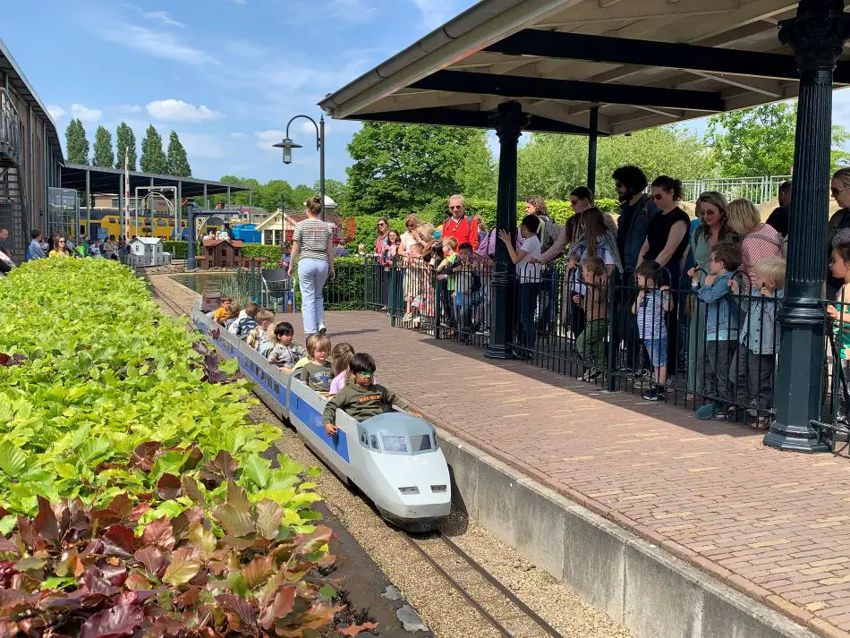 Minitrain for children in the Dutch National Railway Museum in Utrecht